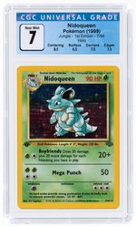 1999 POKÉMON JUNGLE SET NIDOQUEEN 7/64 HOLO 1ST EDITION CGC 7 NM.