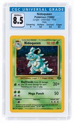 1999 POKÉMON JUNGLE SET NIDOQUEEN 7/64 HOLO UNLIMITED CGC 8.5 NM/MINT+.