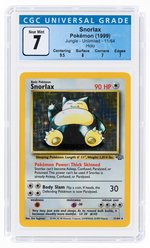 1999 POKÉMON JUNGLE SET SNORLAX 11/64 HOLO UNLIMITED CGC 7 NM.