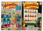 ADVENTURE COMICS LOT OF 65 SILVER AGE ISSUES.