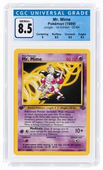 1999 POKÉMON JUNGLE SET MR. MIME 22/64 NON-HOLO 1ST EDITION CGC 8.5 NM/MINT+.