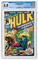 INCREDIBLE HULK #182 DECEMBER 1974 CGC 5.0 VG/FINE.