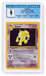 1999 POKÉMON FOSSIL SET HYPNO 8/62 HOLO UNLIMITED CGC 9 MINT.