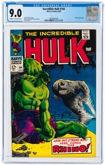 INCREDIBLE HULK #104 JUNE 1968 CGC 9.0 VF/NM.