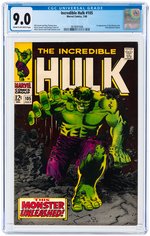 INCREDIBLE HULK #105 JULY 1968 CGC 9.0 VF/NM.