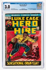 HERO FOR HIRE #1 JUNE 1972 CGC 3.0 GOOD/VG (FIRST LUKE CAGE).