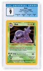 1999 POKÉMON FOSSIL SET MUK 13/62 HOLO UNLIMITED CGC 9 MINT.