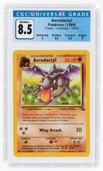 1999 POKÉMON FOSSIL SET AERODACTYL 16/62 NON-HOLO UNLIMITED CGC 8.5 NM/MINT+.