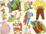 "GULLIVER'S TRAVELS PAPER DOLL CUT-OUTS" BOOK.