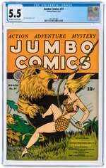 JUMBO COMICS #37 MARCH 1942 CGC 5.5 FINE-.