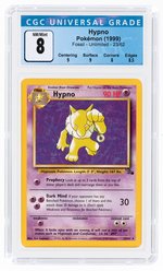 1999 POKÉMON FOSSIL SET HYPNO 23/62 NON-HOLO UNLIMITED CGC 8 NM/MINT.