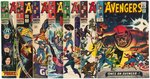 AVENGERS LOT OF 10 SILVER AGE ISSUES.