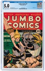 JUMBO COMICS #47 JANUARY 1943 CGC 5.0 VG/FINE.