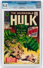 INCREDIBLE HULK #102 APRIL 1968 CGC 9.2 NM-.