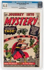 JOURNEY INTO MYSTERY #83 AUGUST 1962 CGC 4.5 VG+ (FIRST THOR).