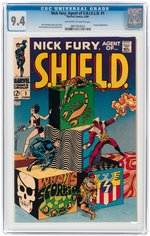NICK FURY, AGENT OF S.H.I.E.L.D. #1 JUNE 1968 CGC 9.4 NM.