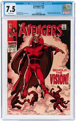 AVENGERS #57 OCTOBER 1968 CGC 7.5 VF- (FIRST SILVER AGE VISION).