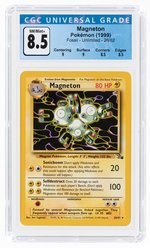 1999 POKÉMON FOSSIL SET MAGNETON 26/62 NON-HOLO UNLIMITED CGC 8.5 NM/MINT+.