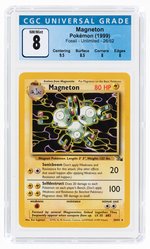 1999 POKÉMON FOSSIL SET MAGNETON 26/62 NON-HOLO UNLIMITED CGC 8 NM/MINT.