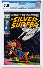 SILVER SURFER #4 FEBRUARY 1969 CGC 7.0 FINE/VF (SILVER SURFER VS THOR).