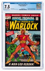 MARVEL PREMIERE #1 APRIL 1972 CGC 7.5 VF- (FIRST HIM AS ADAM WARLOCK).