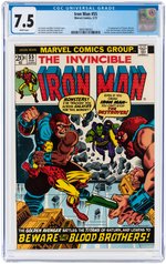 IRON MAN #55 FEBRUARY 1973 CGC 7.5 VF- (FIRST THANOS & DRAX THE DESTROYER).