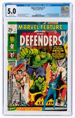 MARVEL FEATURE #1 DECEMBER 1971 CGC 5.0 VG/FINE (FIRST DEFENDERS).