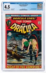 TOMB OF DRACULA #1 APRIL 1972 CGC 4.5 VG+ (FIRST DRACULA).