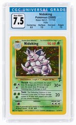 2000 POKÉMON BASE SET 2 NIDOKING 11/130 HOLO CGC 7.5 NM+.