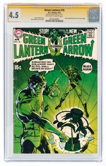 GREEN LANTERN #76 APRIL 1970 CGC 4.5 VG+ SIGNATURE SERIES.