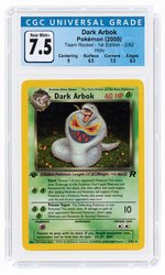 2000 POKÉMON TEAM ROCKET SET DARK ARBOK 2/82 HOLO 1ST EDITION CGC 7.5 NM+.