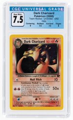 2000 POKÉMON TEAM ROCKET SET DARK CHARIZARD 4/82 HOLO UNLIMITED CGC 7.5 NM+.