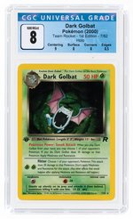 2000 POKÉMON TEAM ROCKET SET DARK GOLBAT 7/82 HOLO 1ST EDITION CGC 8 NM/MINT.