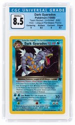 2000 POKÉMON TEAM ROCKET SET DARK GYARADOS 8/82 HOLO UNLIMITED (PRERELEASE PROMO) CGC 8.5 NM/MINT+.