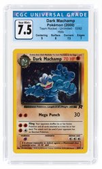 2000 POKÉMON TEAM ROCKET SET DARK MACHAMP 10/82 HOLO UNLIMITED CGC 7.5 NM+.