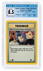 2000 POKÉMON TEAM ROCKET SET HERE COMES TEAM ROCKET! 15/82 HOLO 1ST EDITION CGC 8.5 NM/MINT+.