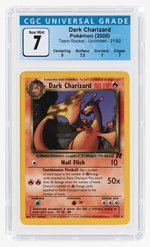 2000 POKÉMON TEAM ROCKET SET DARK CHARIZARD 21/82 NON-HOLO UNLIMITED CGC 7 NM.