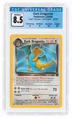 2000 POKÉMON TEAM ROCKET SET DARK DRAGONITE 22/82 NON-HOLO UNLIMITED CGC 8.5 NM/MINT+.