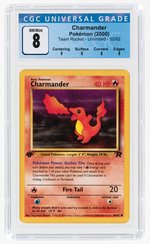 2000 POKÉMON TEAM ROCKET SET CHARMANDER 50/82 1ST EDITION CGC 8 NM/MINT.