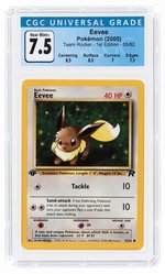 2000 POKÉMON TEAM ROCKET SET EEVEE 55/82 1ST EDITION CGC 7.5 NM+.