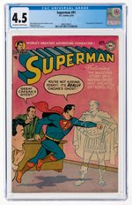 SUPERMAN #91 AUGUST 1954 CGC 4.5 VG+.