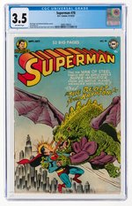 SUPERMAN #78 SEPTEMBER-OCTOBER 1952 CGC 3.5 VG-.