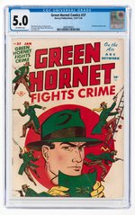 GREEN HORNET COMICS #37 DECEMBER 1947-JANUARY 1948 CGC 5.0 VG/FINE.