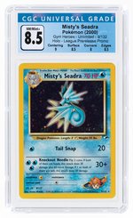 2000 POKÉMON GYM HEROES SET MISTY'S SEADRA 9/132 HOLO UNLIMITED (PRERELEASE PROMO) CGC 8.5 NM/MINT+.