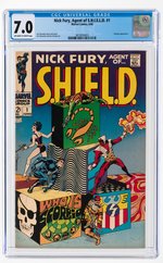 NICK FURY, AGENT OF S.H.I.E.L.D. #1 JUNE 1968 CGC 7.0 FINE/VF.