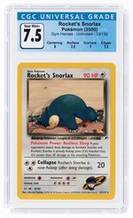 2000 POKÉMON GYM HEROES SET ROCKET'S SNORLAX 33/132 UNLIMITED CGC 7.5 NM+.