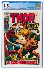 THOR #166 JULY 1969 CGC 4.5 VG+.