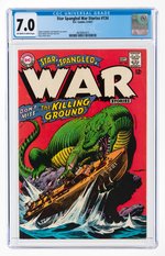 STAR SPANGLED WAR STORIES #134 AUGUST-SEPTEMBER 1967 CGC 7.0 FINE/VF.