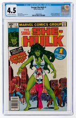 SAVAGE SHE-HULK #1 FEBRUARY 1980 CGC 4.5 VG+ (FIRST SHE-HULK).