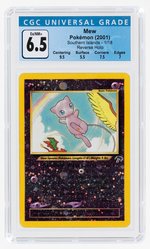 2001 POKÉMON SOUTHERN ISLANDS MEW 1/18 REVERSE HOLO CGC 6.5 EX/NM+.